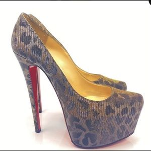 Christian Louboutin Daffodile Metallic Leopard
